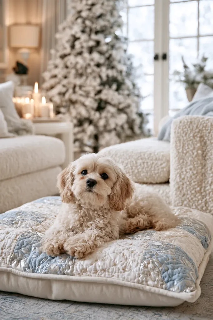 Simple Patchwork Quilted Dog Bed