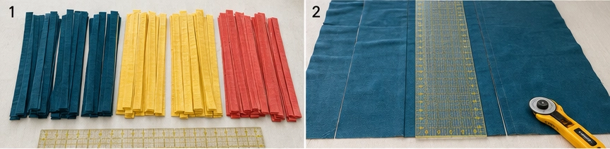 Straight Furrows Rail Fence Quilt