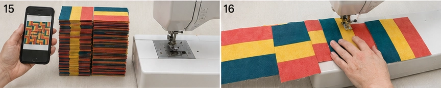 Straight Furrows Rail Fence Quilt