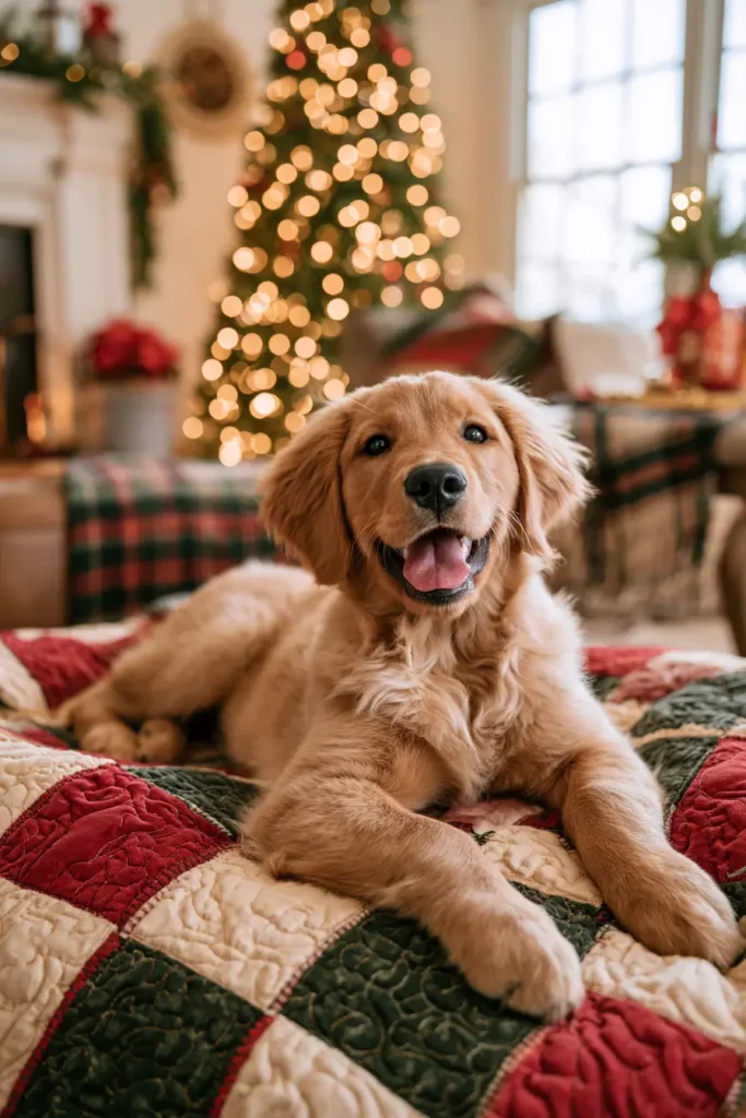 Washable Quilted Dog Bed
