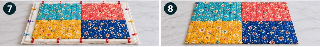 Washable Quilted Dog Bed