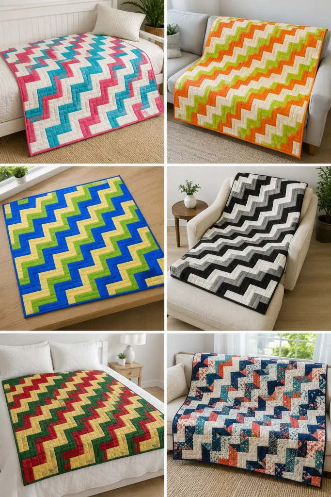 Zigzag Rail Fence Quilt