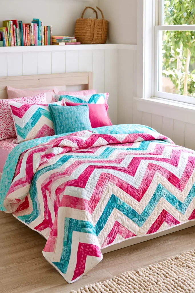 Zigzag Rail Fence Quilt