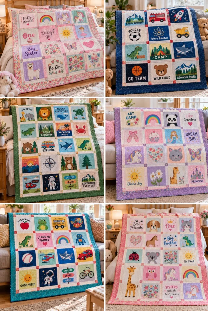 Baby and Kids T-Shirt Quilt