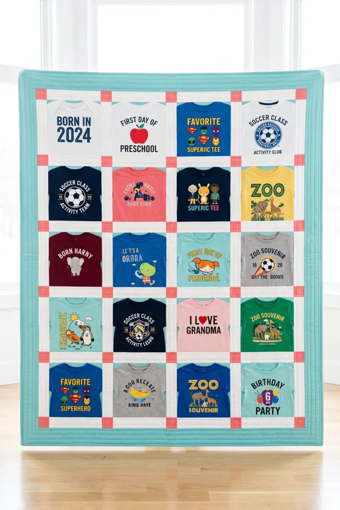 Baby and Kids T-Shirt Quilt