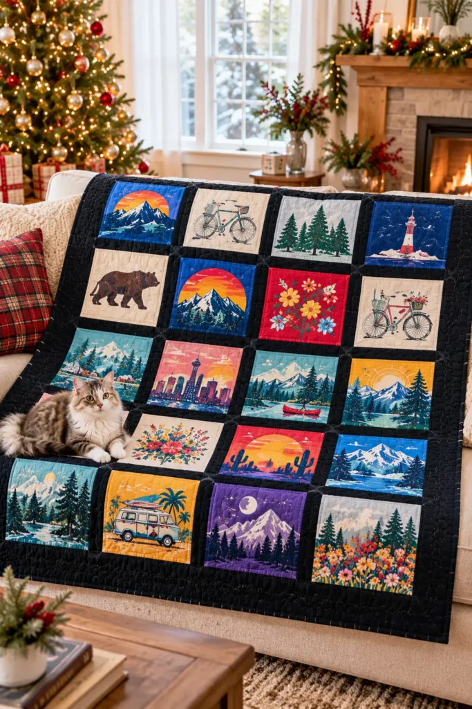 Classic Grid T-Shirt Quilt
