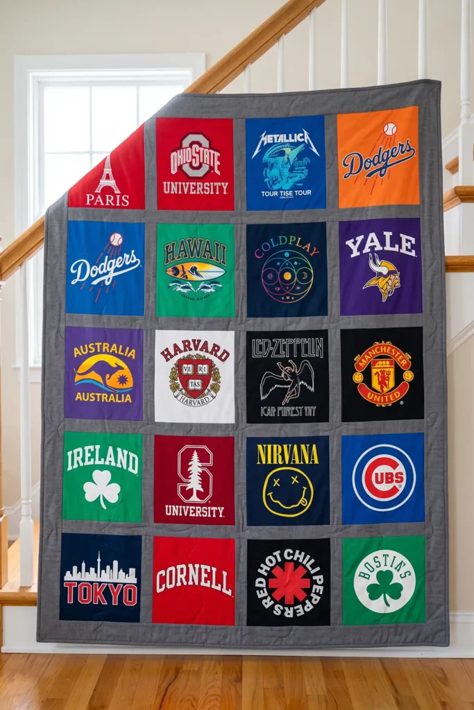 Classic Grid T-Shirt Quilt