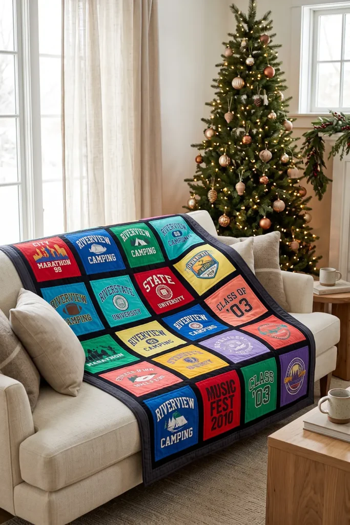 Classic Grid T-Shirt Quilt