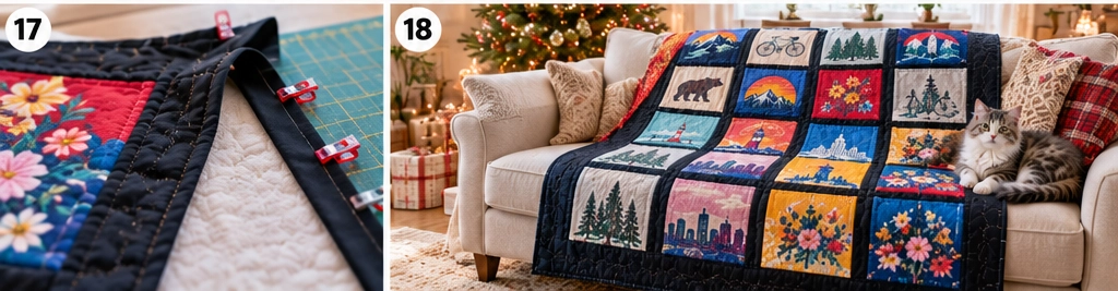 Classic Grid T-Shirt Quilt