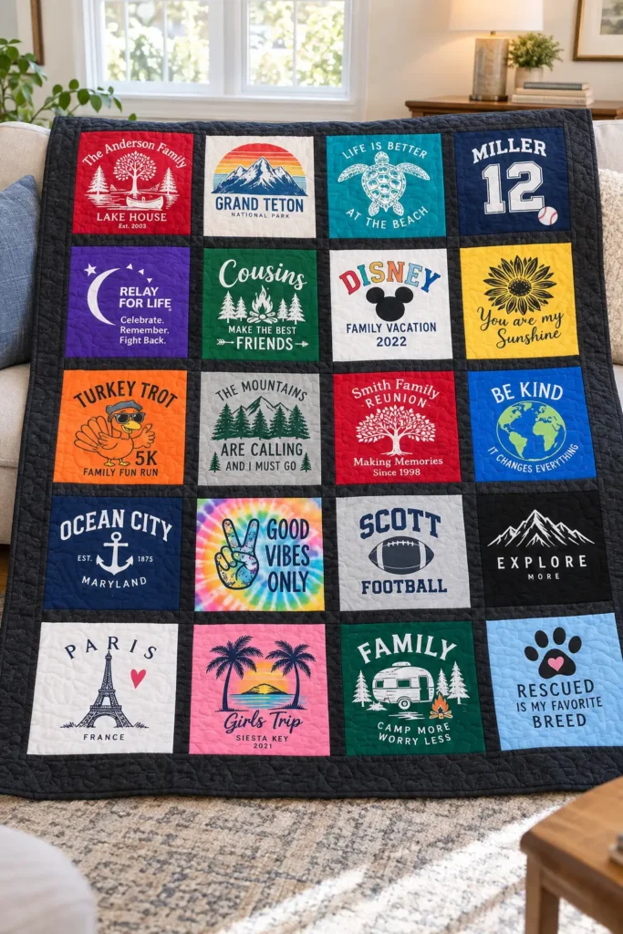 Family Memory T-Shirt Quilt