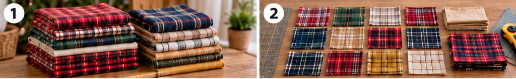 Farmhouse Plaid Quilted Cat Bed