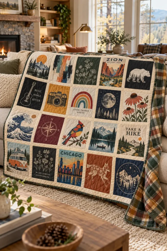 Flannel-Backed T-Shirt Quilt