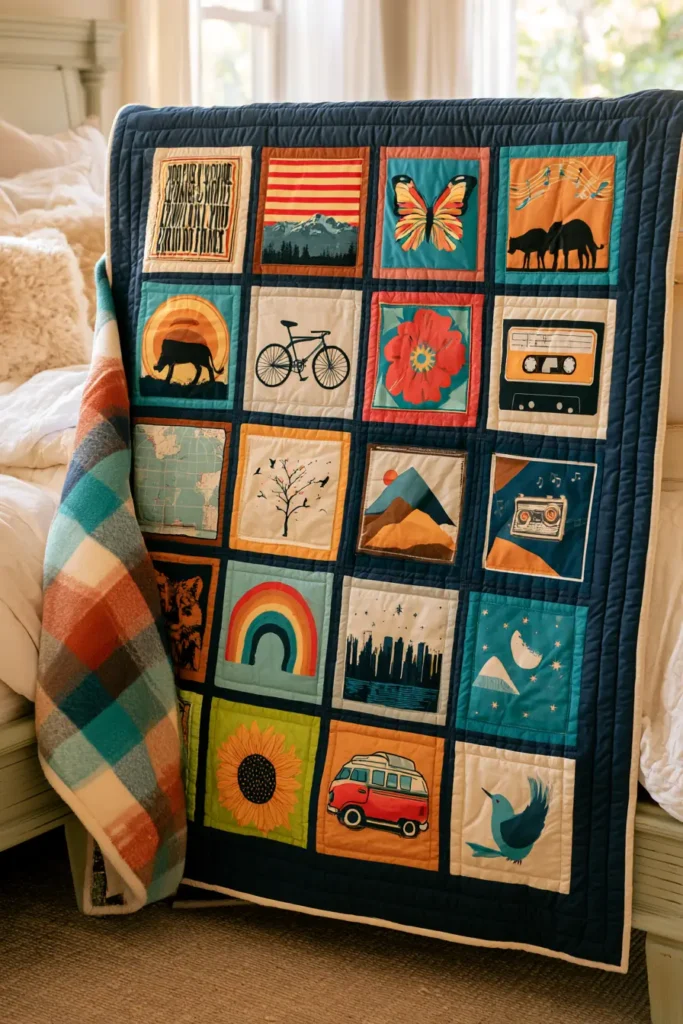 Flannel-Backed T-Shirt Quilt