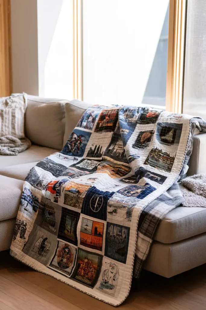Flannel-Backed T-Shirt Quilt