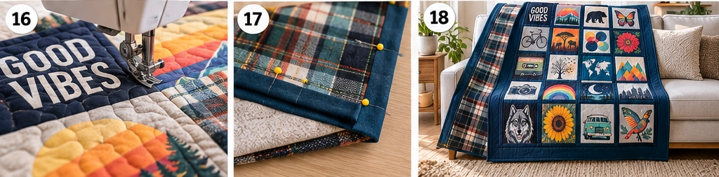 Flannel-Backed T-Shirt Quilt