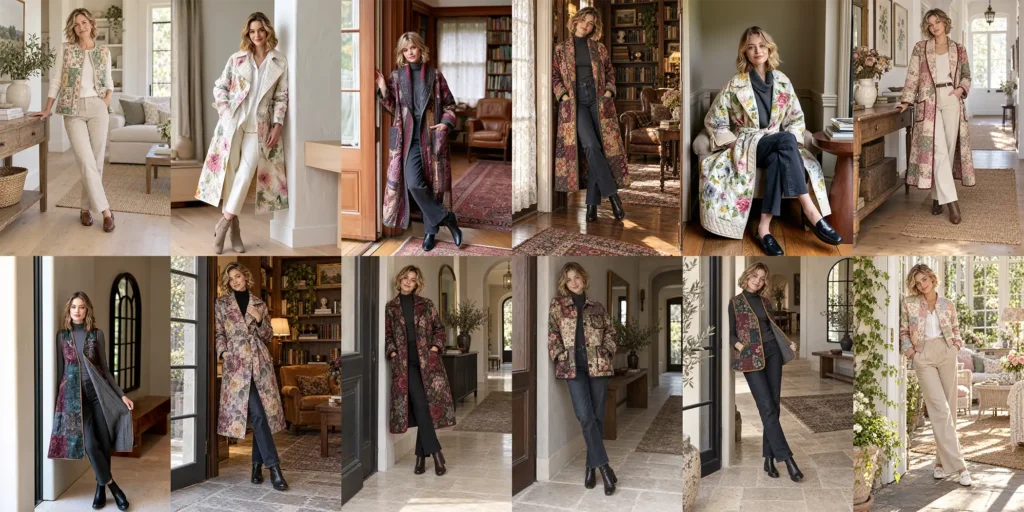 Floral Quilt Jacket, Coat, and Vest Ideas: Stylish Layering Pieces for Every Season