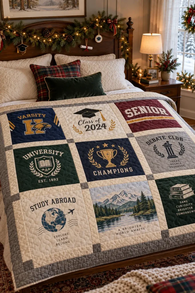 Graduation T-Shirt Quilt for School and College