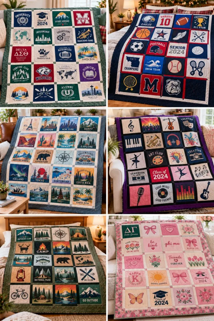 Graduation T-Shirt Quilt for School and College