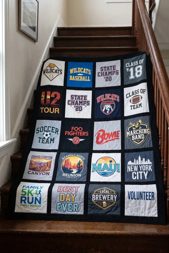 Graduation T-Shirt Quilt for School and College