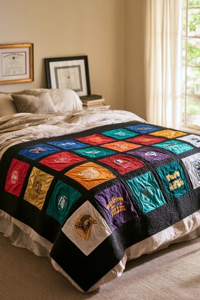 Graduation T-Shirt Quilt for School and College