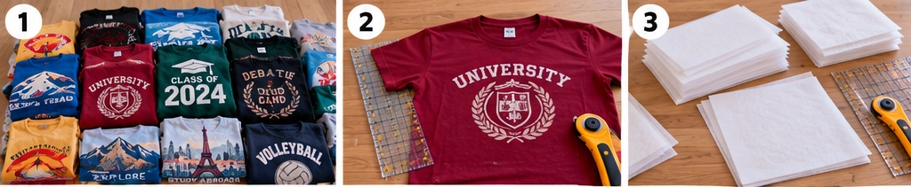 Graduation T-Shirt Quilt for School and College