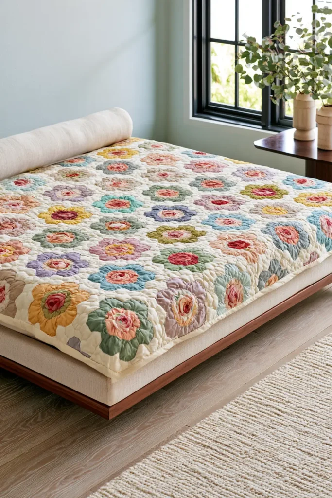 Grandmother’s Flower Garden Quilt