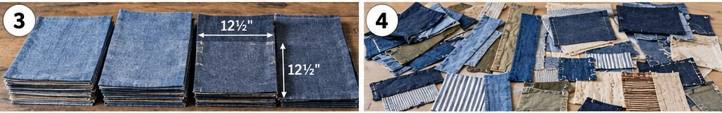 Layered Indigo Boro Quilt