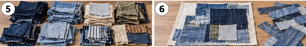 Layered Indigo Boro Quilt