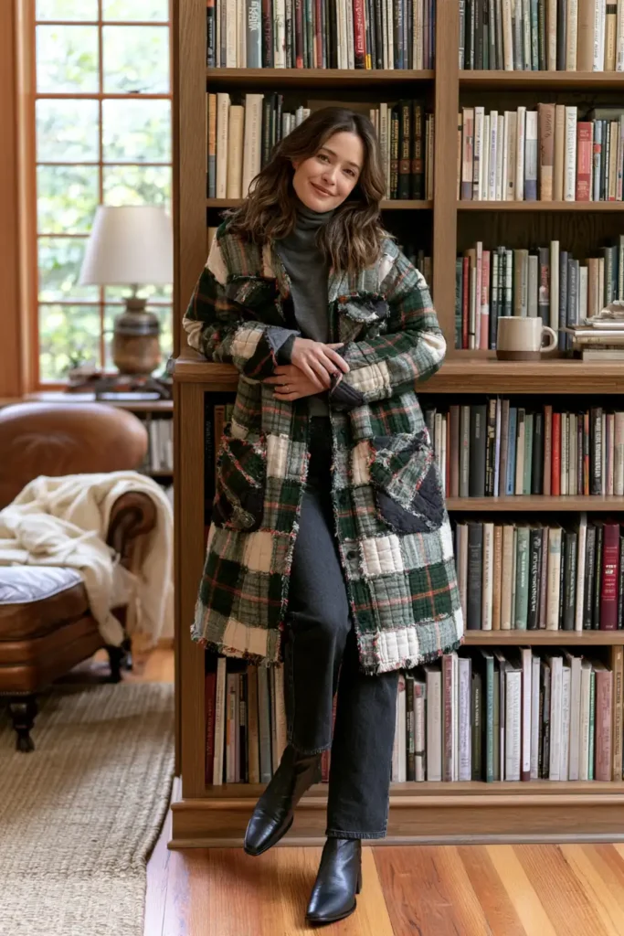 Oversized Buffalo Plaid Flannel Rag Quilt Shacket