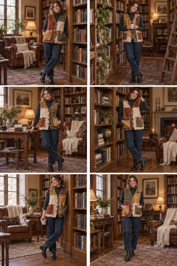 Reversible Rag Quilt Vest