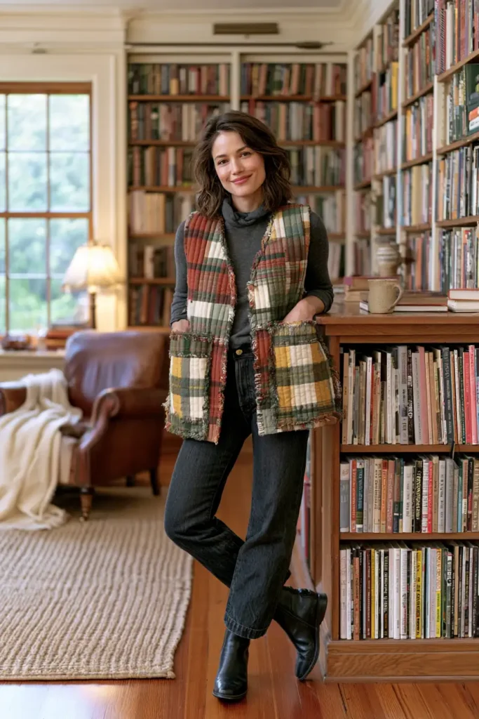 Reversible Rag Quilt Vest