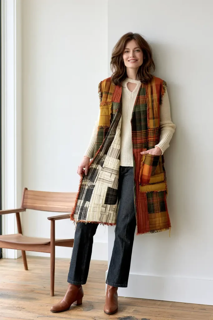 Reversible Rag Quilt Vest