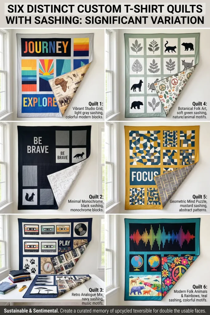 Sustainable Scrap-Busting T-Shirt Quilt