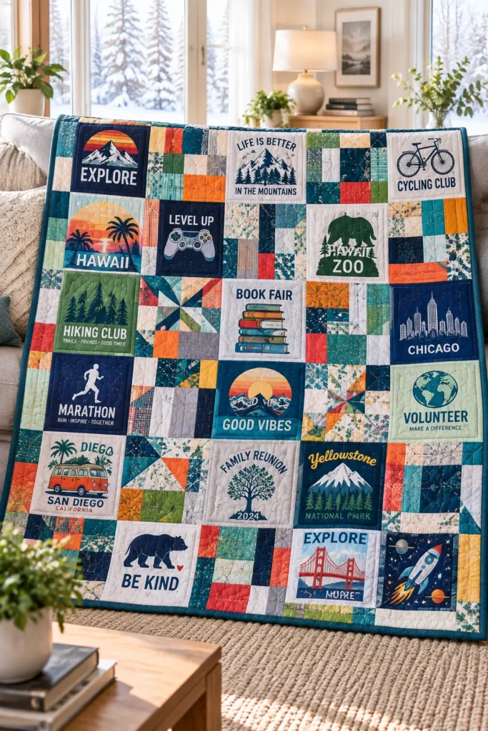 Sustainable Scrap-Busting T-Shirt Quilt