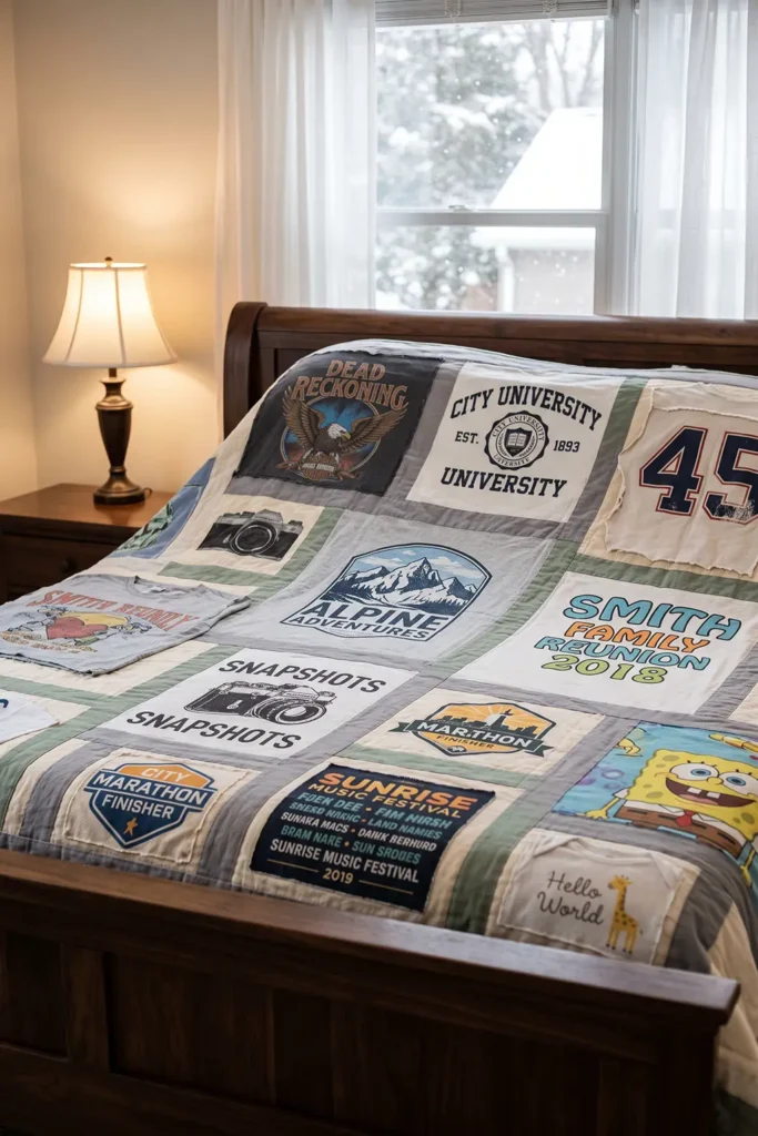 Sustainable Scrap-Busting T-Shirt Quilt