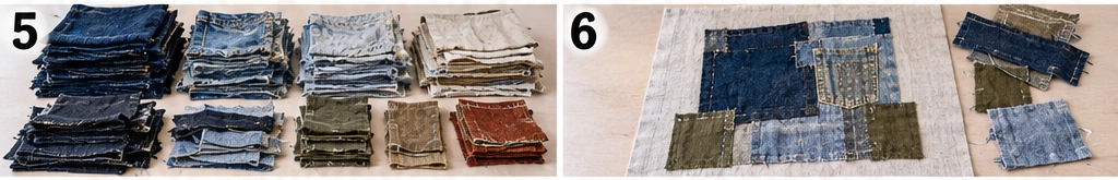 Upcycled Denim Boro Quilt