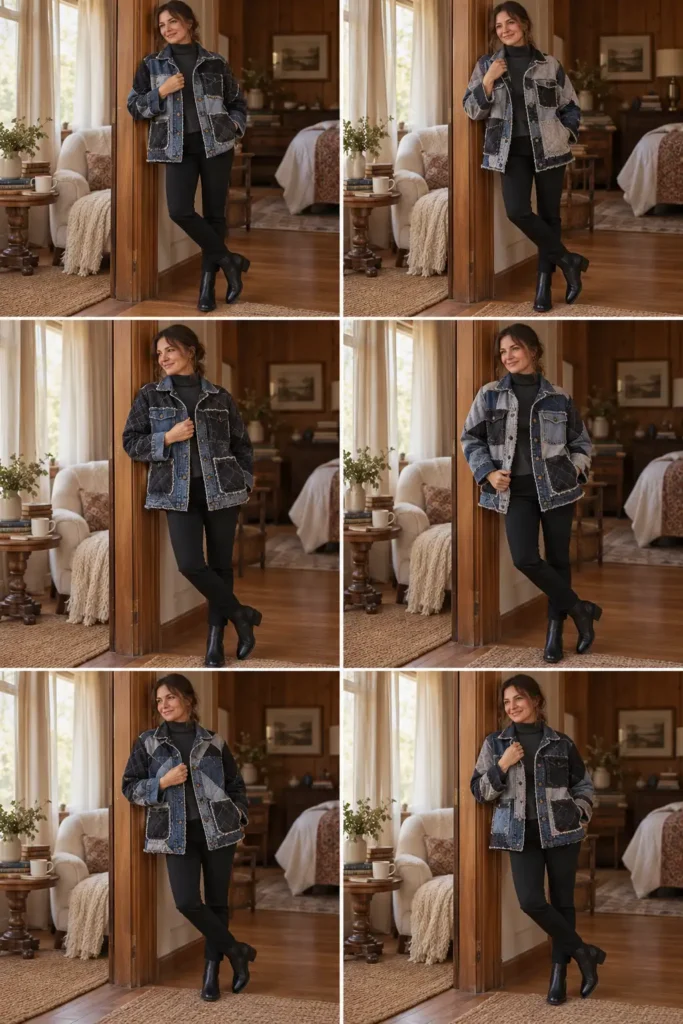 Upcycled Denim Rag Quilt Jacket